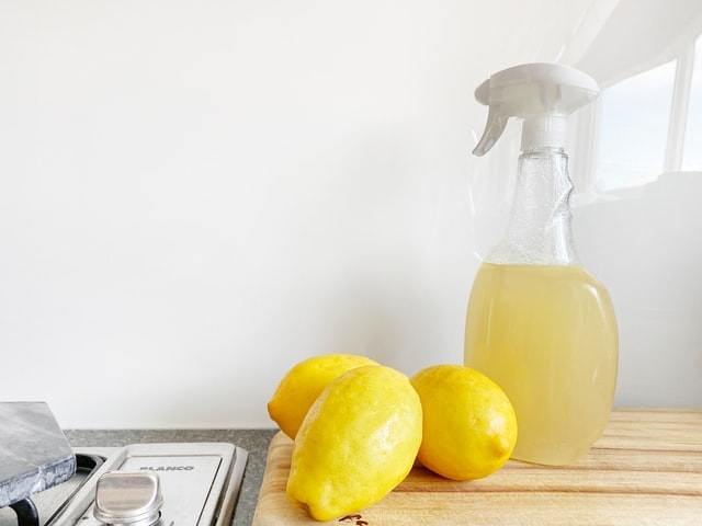 Bottle with citric acid inside