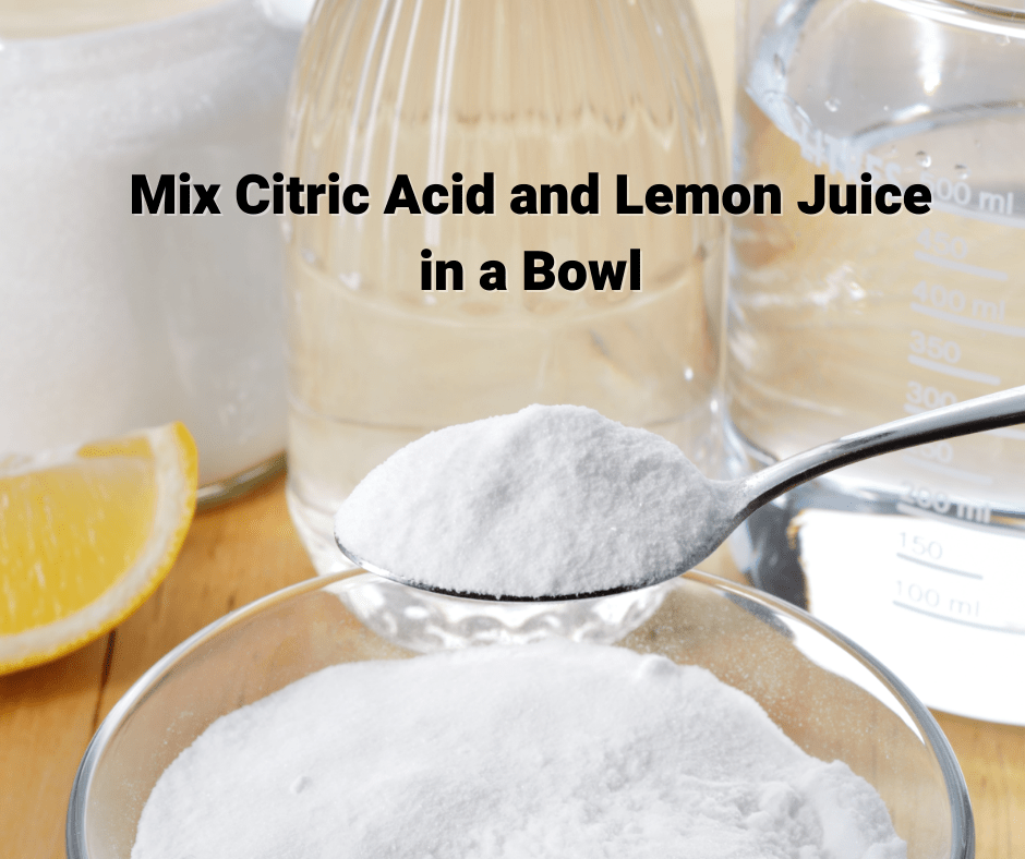 Mix Citric Acid and Lemon Juice