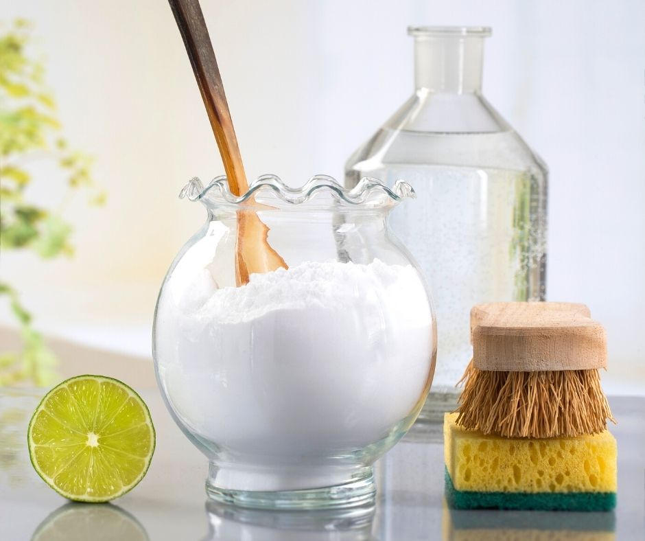 Using baking soda to prevent odors in a microfiber recliner