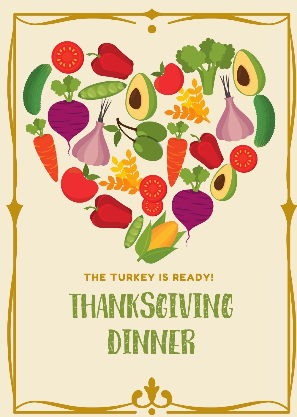 Free Thanksgiving style printable