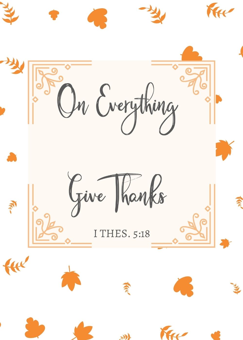 Free Thanksgiving style printable