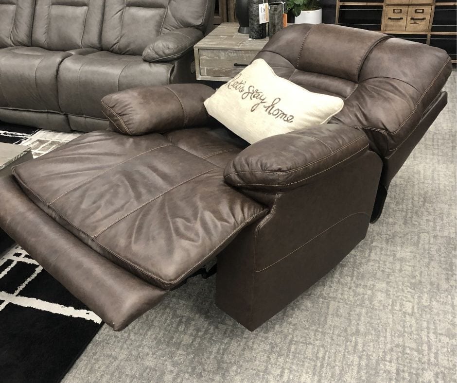 Ashley furniture recliner in reclined position