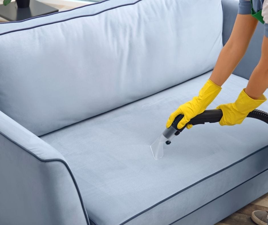 cleaning a couch