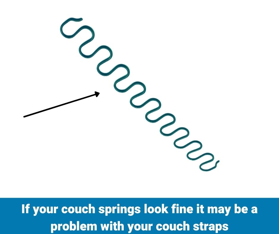 couch spring that is straight and not bent out of shape