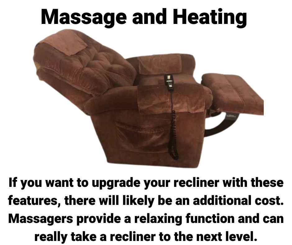 Massage and heating recliner benefits