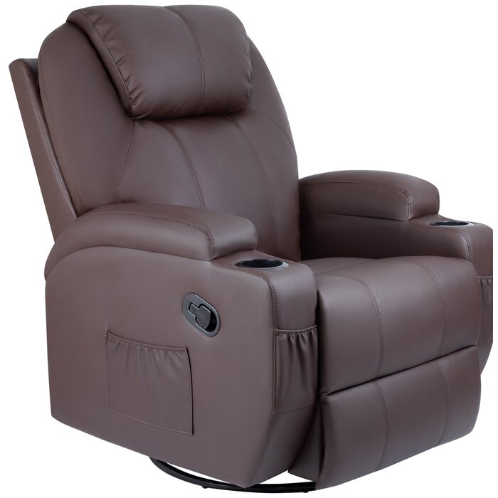 Abbotts Faux Leather Recliner with Massage with Heating