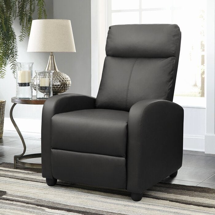 Pettit Faux Leather Manual Recliner with Massage