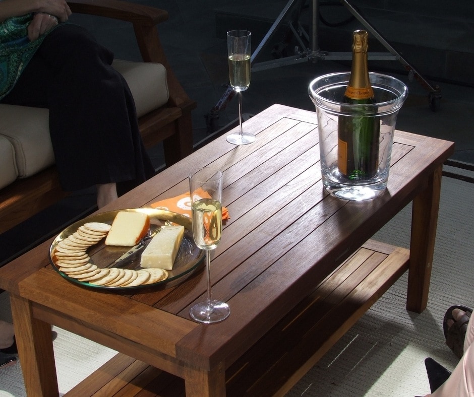 teak coffee table