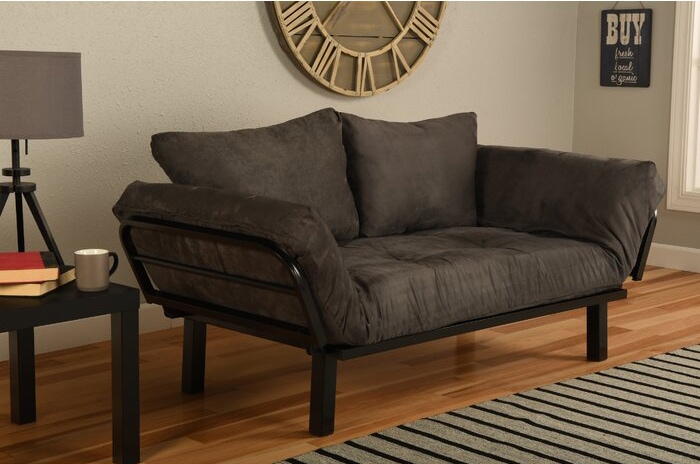 Everett Twin Futon and Mattress (Ebern Designs)