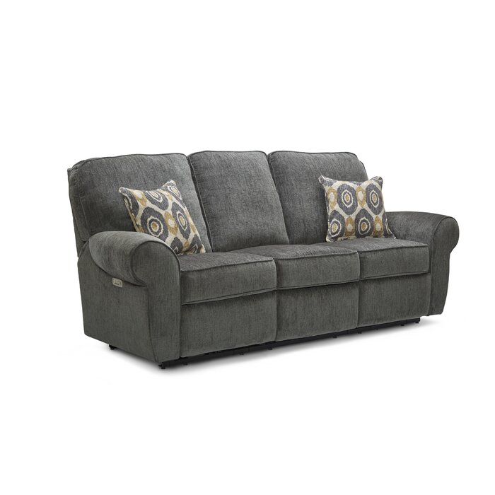 Shaunta Reclining Round Arm Sofa