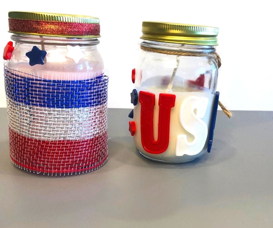 finished july the 4th decorative candles