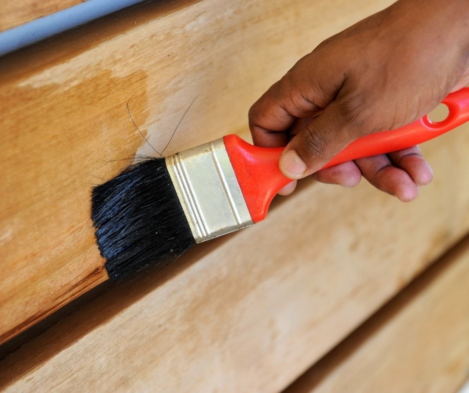 Staining wood