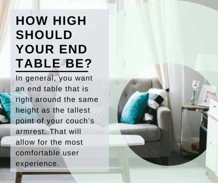 Should End Tables Be Higher or Lower Than Couches? - swankyden.com