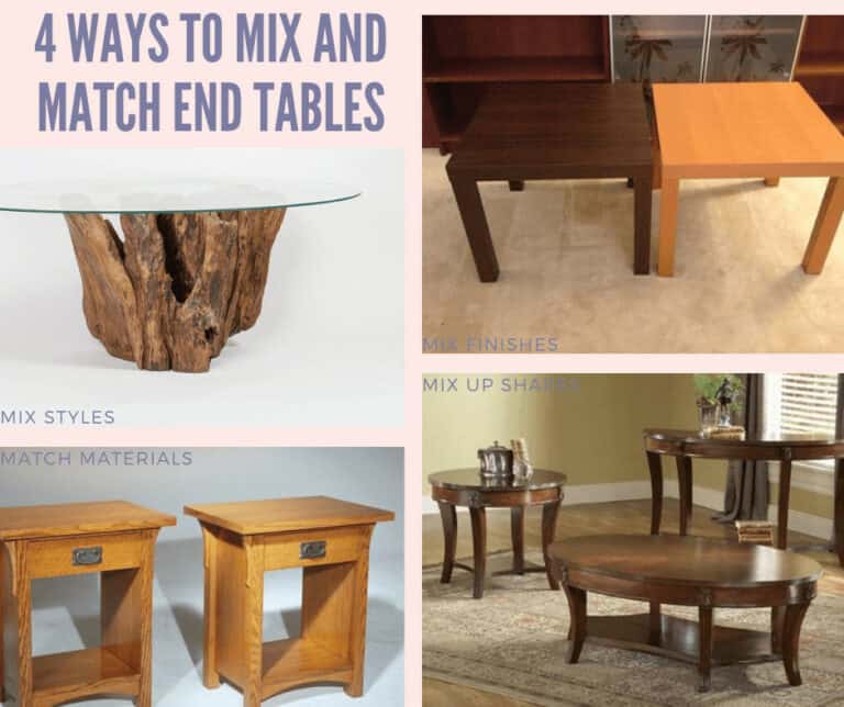 Ways To Mix And Match End Tables