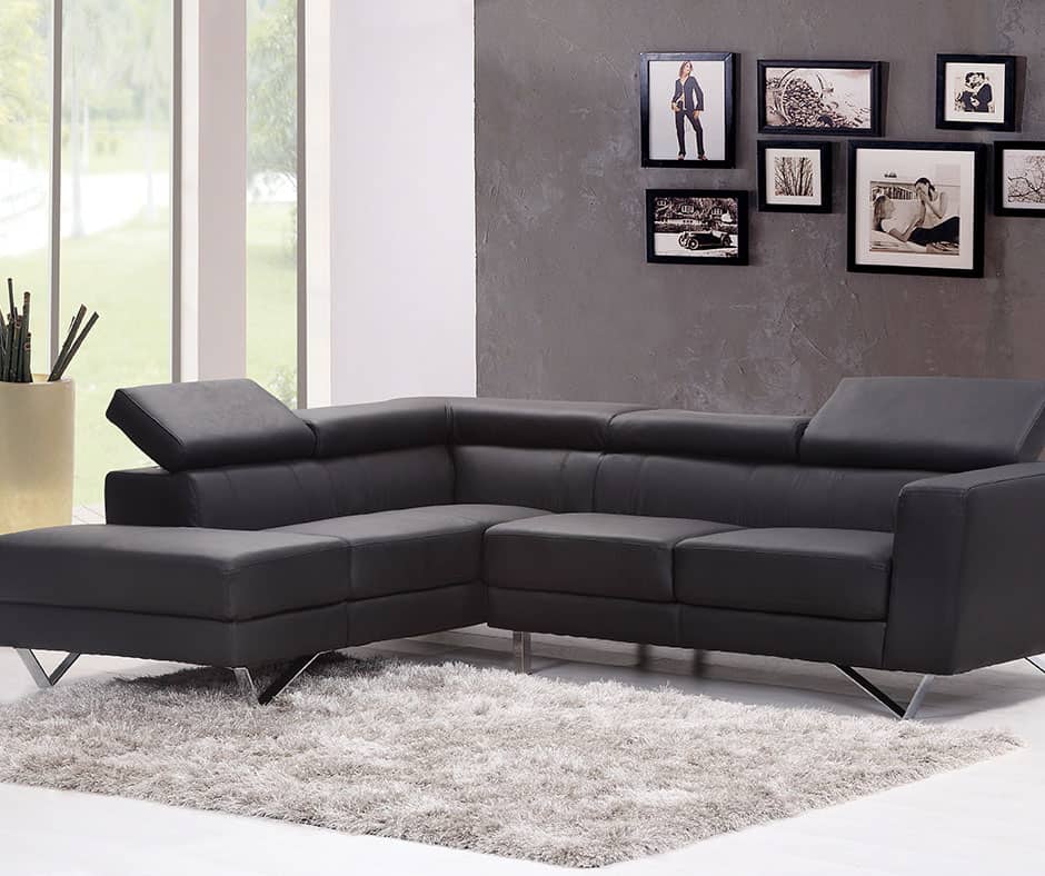 traditional sectional sofa with unique design