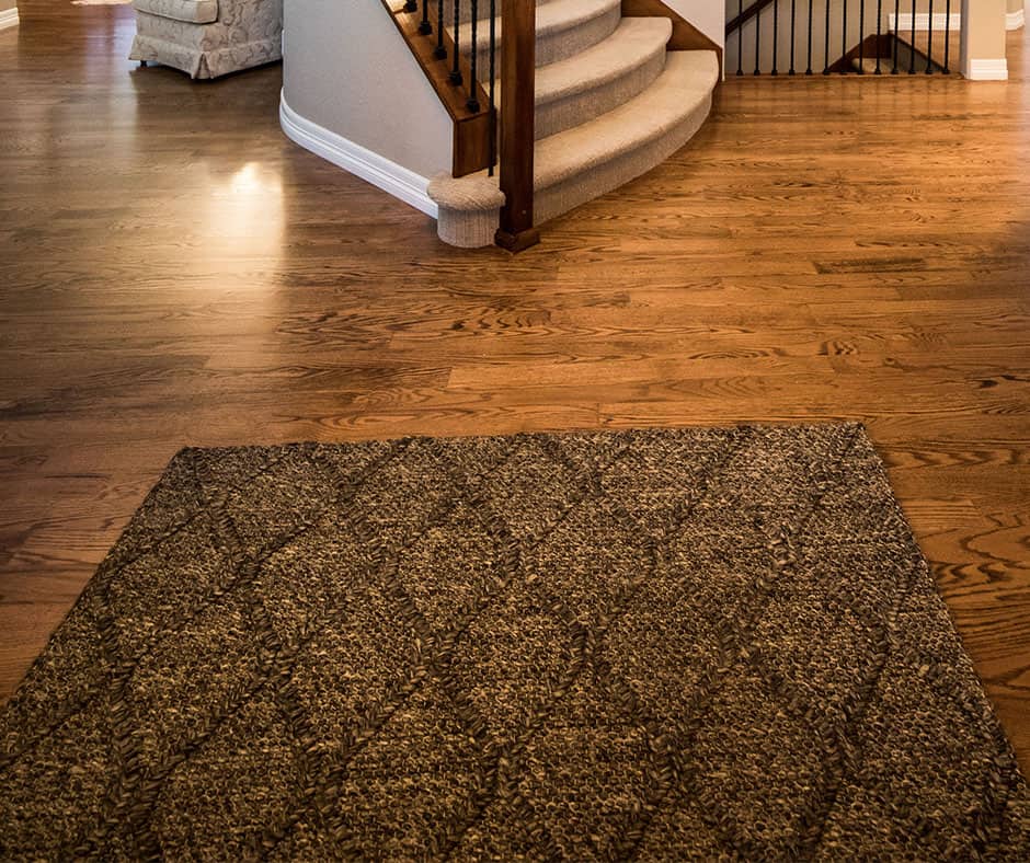 Natural textured rug