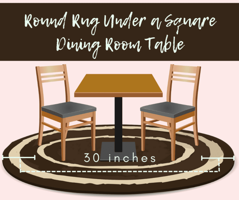 Ways You Can Put a Round Rug Under a Square Table