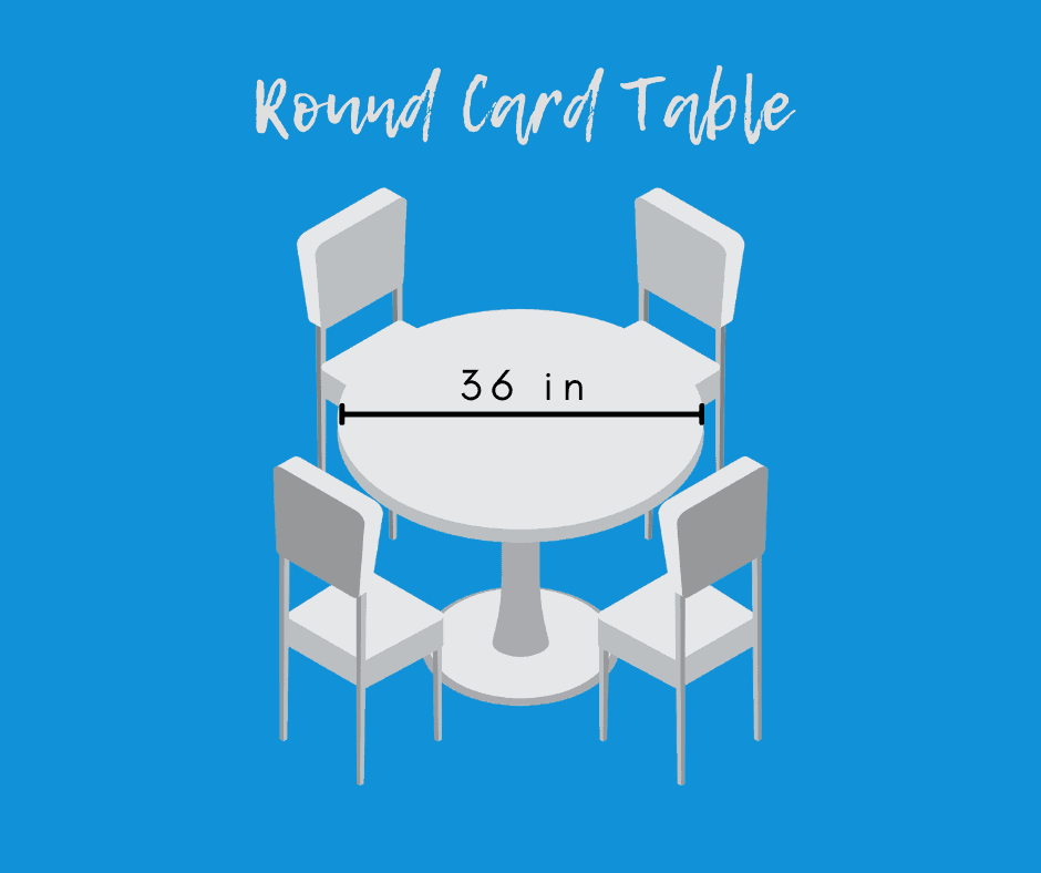 Round Card Table Dimensions