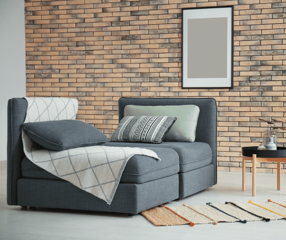 A 2-piece sectional that looks comfortable