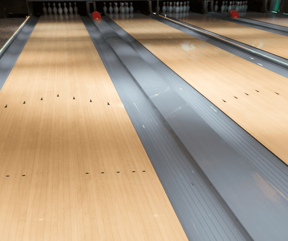 Floor of a bowling alley