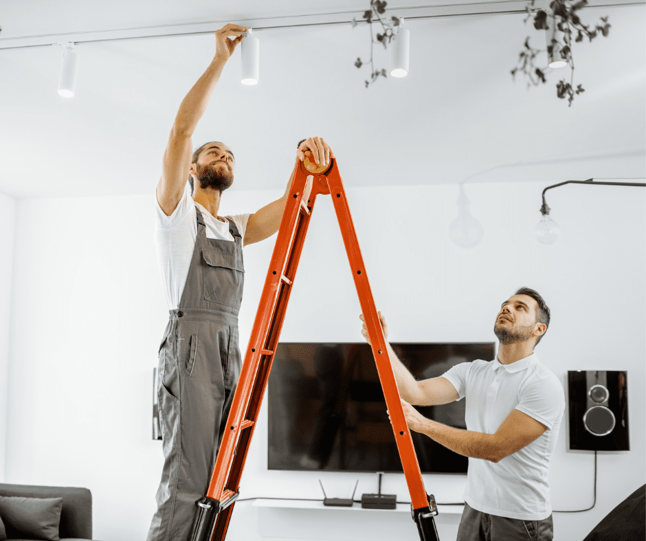 Installing ceiling lights