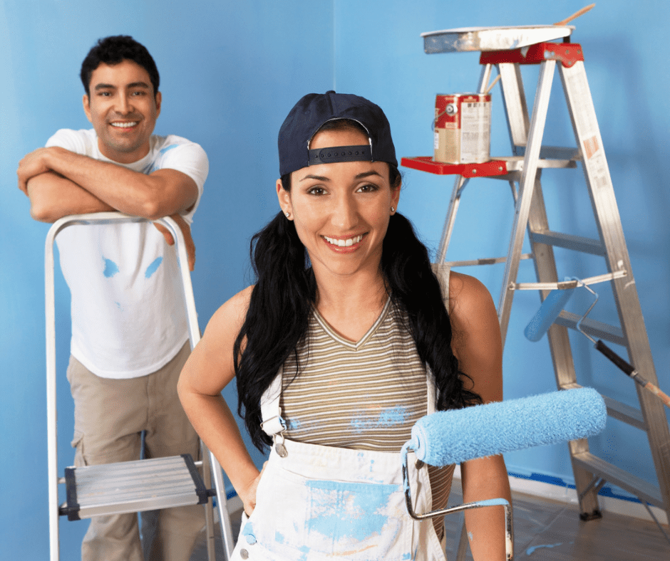 Male and female painters