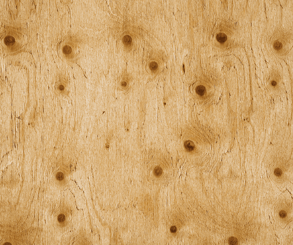 Plywood with visible pores