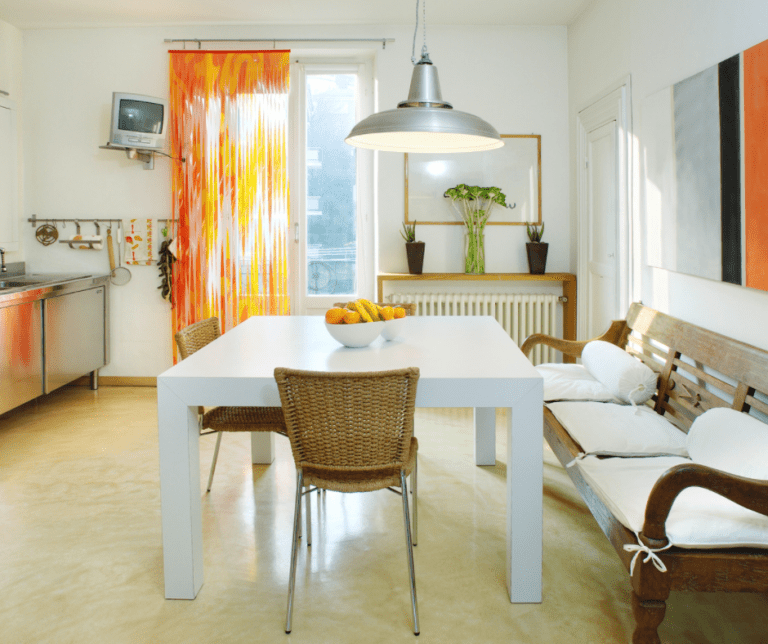 Ways You Can Put a Round Rug Under a Square Table