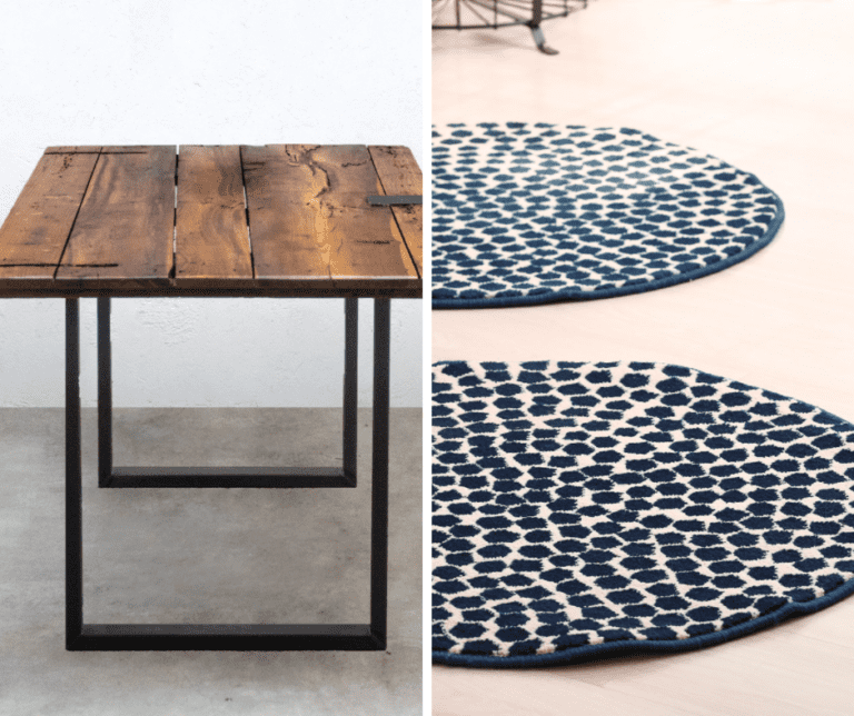 Ways You Can Put a Round Rug Under a Square Table
