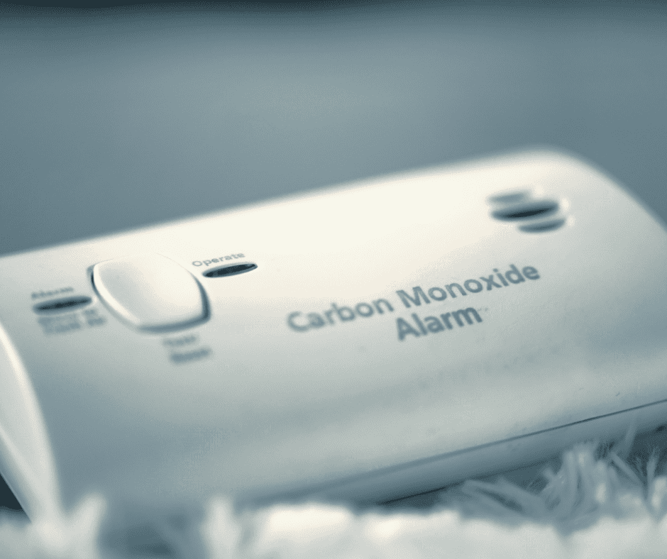 A carbon monoxide detector