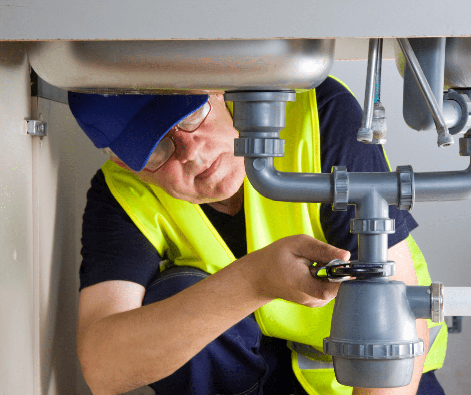 Man doing some plumbing