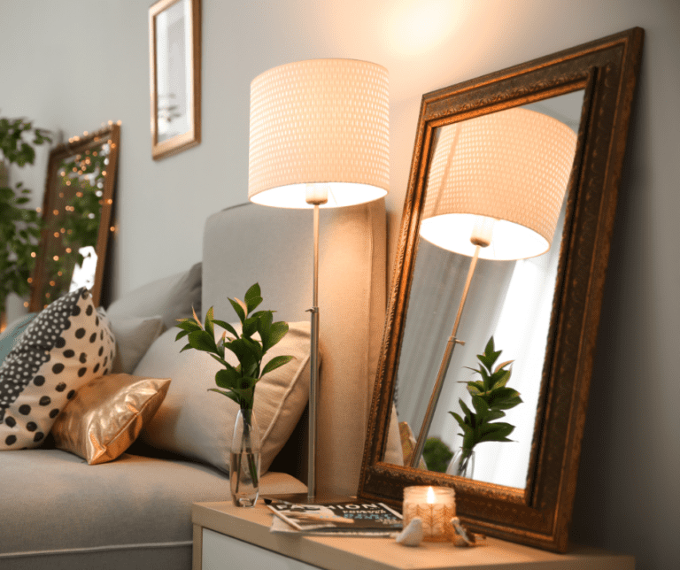How High Can You Hang a Mirror Over a Nightstand?