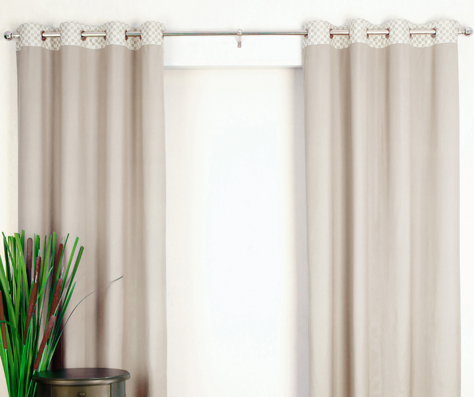 Beige and Cream Curtains for a Monochromatic Space