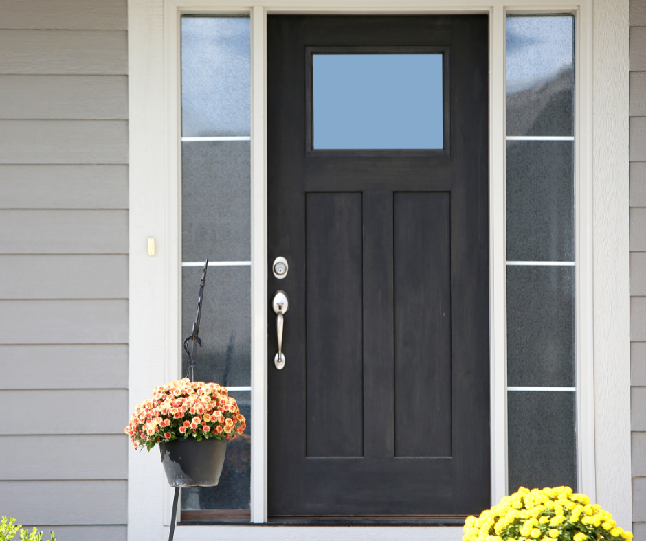 A Jet Black front door