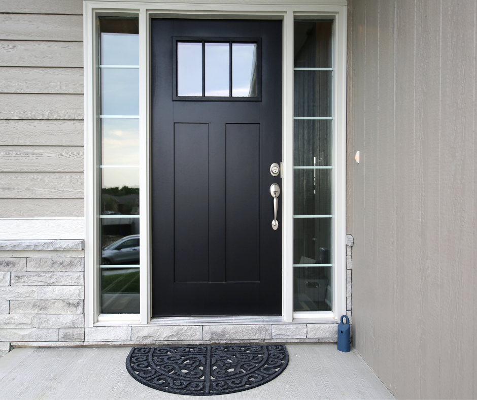 A Mopboard Black front door