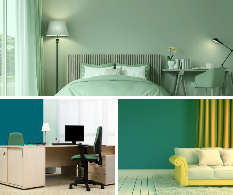 Living Room Curtains for Green Walls