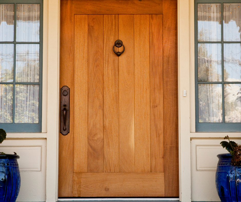 A Warmed Cognac front door