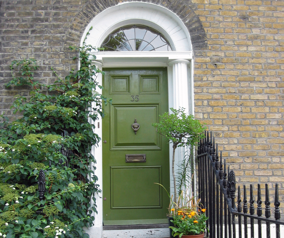 A Fraser Fir front door