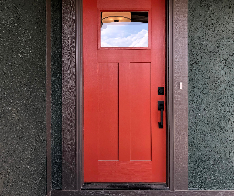 A Cinnamon front door