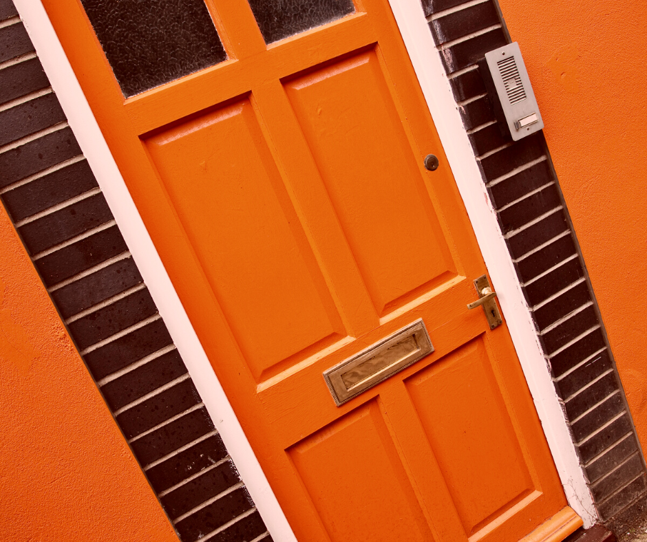 Rusty Orange Door