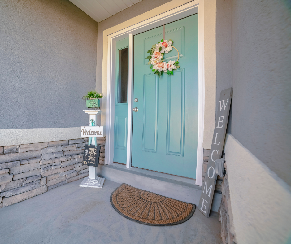 A Harrisburg Green front door