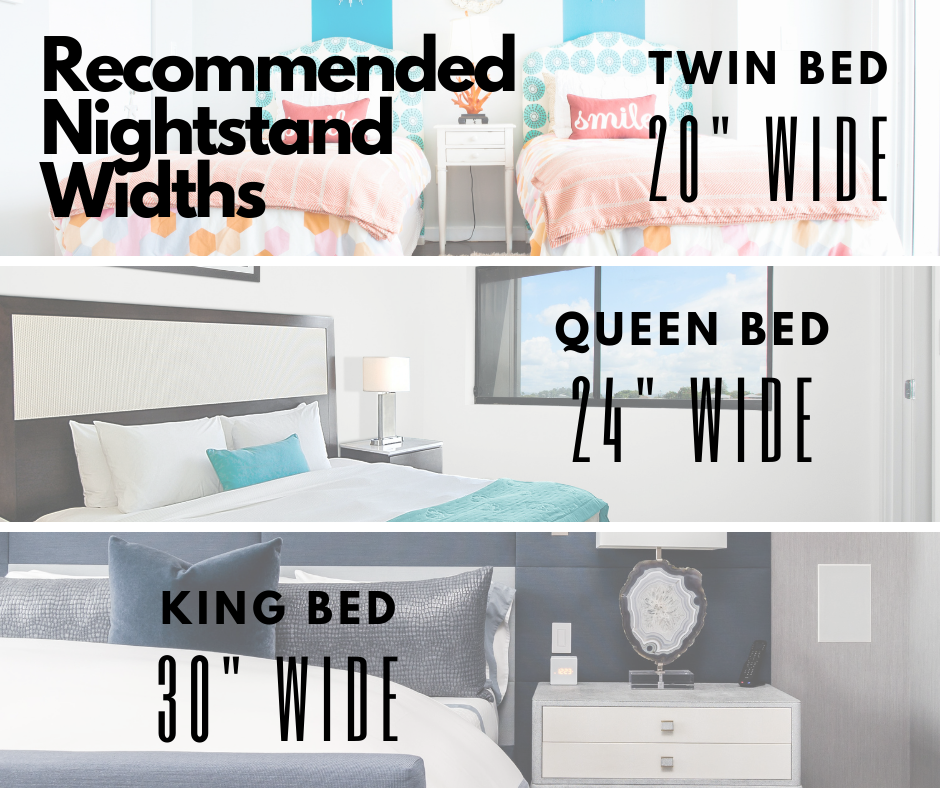 How Wide Should a Nightstand Be