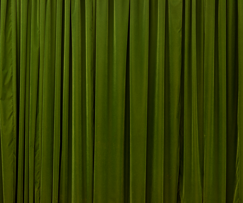 Green blackout curtains